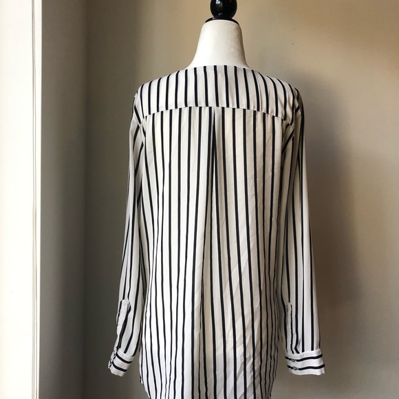 H&M striped dress shirt size 2 - Picture 4 of 5